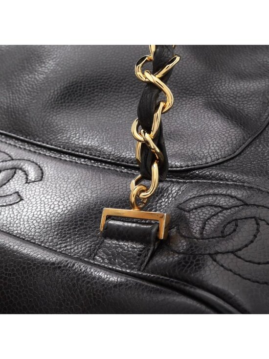 Chanel Backpack Triple CC Logo Black Caviar Leather Coco main image 15